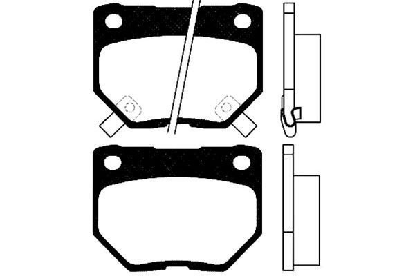 KAVO PARTS Комплект тормозных колодок, дисковый тормоз BP-6548